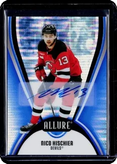 Hischier Allure Blue Line Auto /35, sold for $31.00